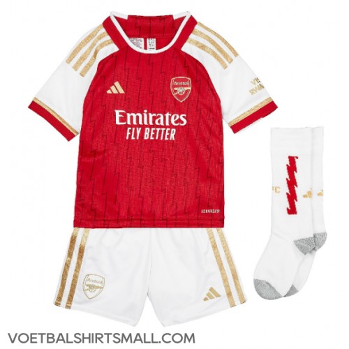 Arsenal Martin Odegaard #8 Babykleding Thuisshirt Kinderen 2023-24 Korte Mouwen (+ korte broeken)